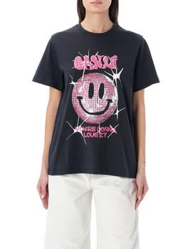 商品Ganni | Ganni Basic Smiley Crewneck T-Shirt,商家Cettire,价格¥506图片