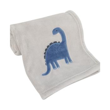 Macy's | Dino Adventure Super Soft Coral Fleece Baby Blanket商品图片,8.7折×额外8.5折, 独家减免邮费, 额外八五折