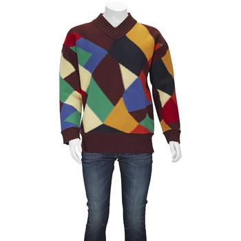Burberry | Burberry Mens Patchwork Wool Sweater, Size Large商品图片,7折