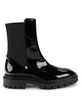 Stuart Weitzman | Coated Leather Trim Chelsea Boots,商家Saks OFF 5TH,价格¥1173