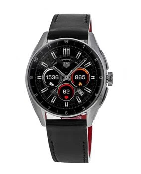 Tag Heuer Connected Calibre E4 - 42mm Black Dial Leather Strap Men's Watch SBR8010.BC6608