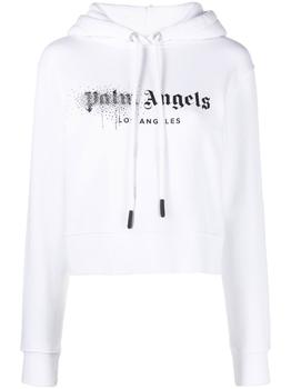 Palm Angels | Palm Angels Womens White Cotton Sweatshirt商品图片,满$175享8.9折, 满折