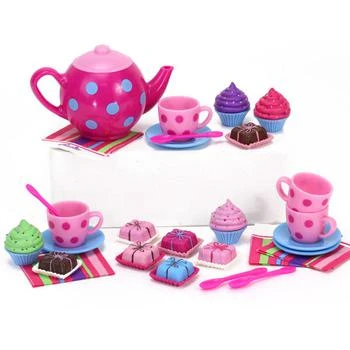 Teamson | Sophia’s Cupcakes, Petit Fours and Tea Set for Four 18" Dolls, Pink,商家Premium Outlets,价格¥278