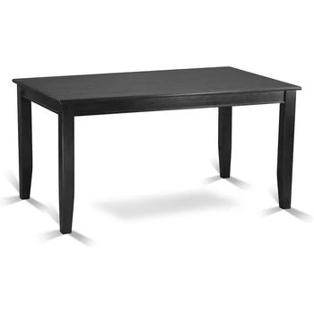 East West Furniture | Dudley  Rectangular  Dining  Table  36"x60"  in  Black  Finish,商家Premium Outlets,价格¥2113