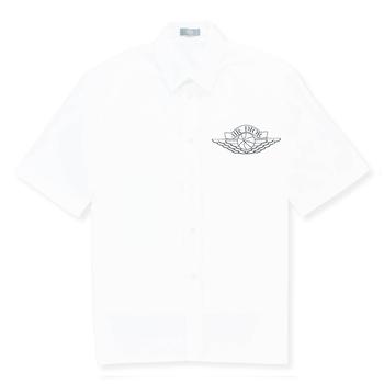 推荐Dior x Jordan Wings Logo Short Sleeve White Shirt商品