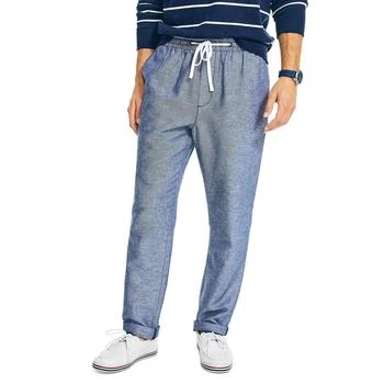 推荐Men's Classic-Fit Elastic Drawstring Linen Pant商品