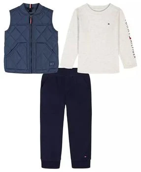 Tommy Hilfiger | Baby Boys 3-Piece T-shirt, Vest and Joggers Set,商家Macy's,价格¥199
