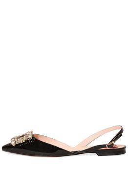 Roger Vivier | 5mm Virgule Patent Leather Slingbacks商品图片,