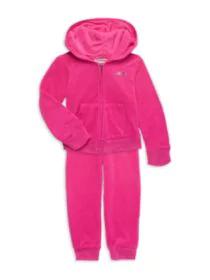 product Little Girl's 2-Piece Velour Hoodie & Joggers Set image