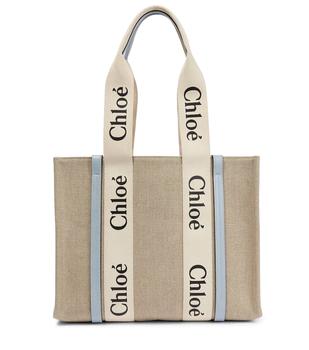 Chloé | Woody L号帆布托特包商品图片,