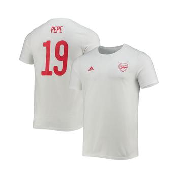 亚历山大王联名阿迪达斯, Adidas | Men's Nicolas Pepe White Arsenal Amplifier Name and Number T-shirt商品图片 