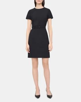 推荐Belted Sheath Dress in Sevona Stretch Wool商品