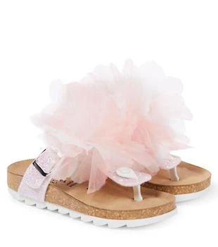 MONNALISA | 荷叶边饰凉鞋,商家MyTheresa CN,价格¥603
