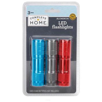商品Complete Home | LED Aluminum Flashlights Assorted,商家Walgreens,价格¥51图片