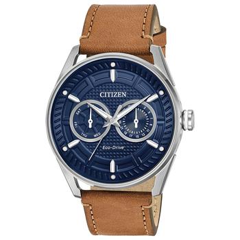 Citizen | Drive from Citizen Eco-Drive Men's Brown Leather Strap Watch 42mm商品图片,7.2折