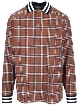 burberry短袖上海, Burberry | Burberry Checked Print Long-Sleeved Shirt商品图片 6.2折起