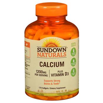 商品Sundown Naturals | Calcium plus Vitamin D3, 1200mg, Softgels,商家Walgreens,价格¥114图片