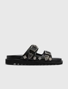 Toga Virilis | Studded Leather Slides 