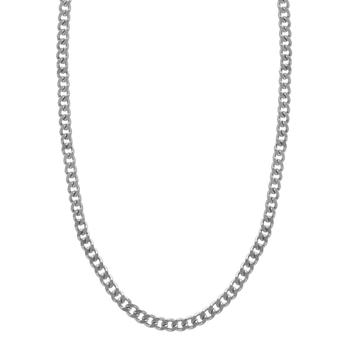 商品Essentials | Curb Chain Necklace, Gold Plate and Silver Plate 18",商家Macy's,价格¥126图片
