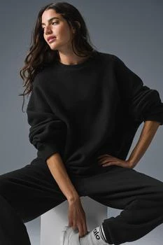 Alo | Triumph Restore Crew Neck Sweatshirt - Black,商家Alo yoga,价格¥648