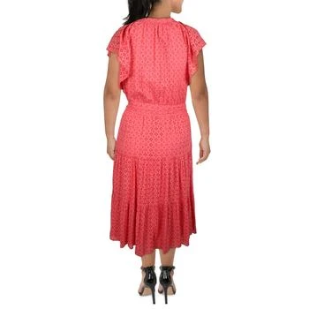 推荐Womens Eyelet Midi Fit & Flare Dress商品