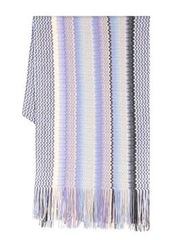 MISSONI SPORT | MISSONI SPORT Fringe wool blend scarf,商家Baltini,价格¥1006