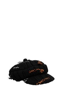 美国prada帽子, Prada | Hats Wool Black商品图片 3.6折