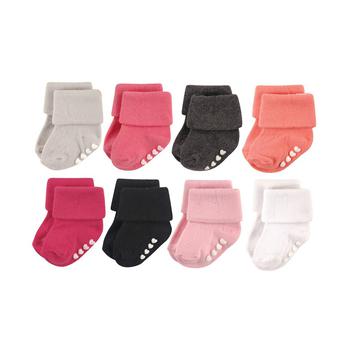 商品Non-Skid Cuff Socks, 8-Pack, 0-24 Months图片
