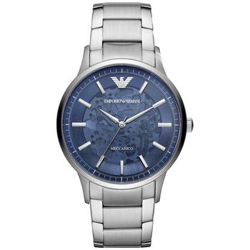 Emporio Armani | Men's Automatic Silver-Tone Stainless Steel Bracelet Watch 43mm商品图片,额外7.5折, 额外七五折