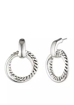 Ralph Lauren | Silver-Tone Twisted Drop Earrings商品图片,