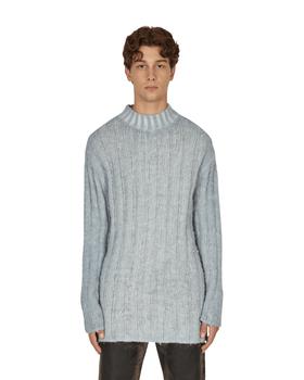 Our Legacy | Funnel Neck Sweater Blue商品图片,6折×额外8.6折, 独家减免邮费, 额外八六折