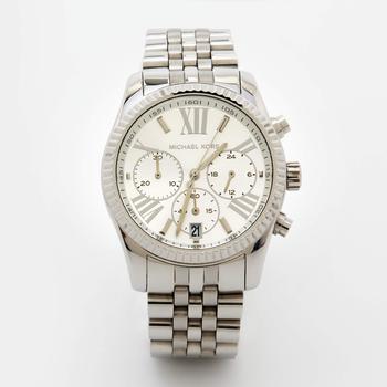 Michael Kors | Michael Kors Silver Stainless Steel Lexington MK5555 Women's Wristwatch 38 mm商品图片,7.4折