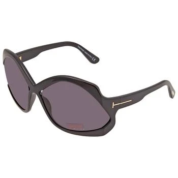 推荐Cheyenne Smoke Oversized Ladies Sunglasses FT0903 01A 68商品