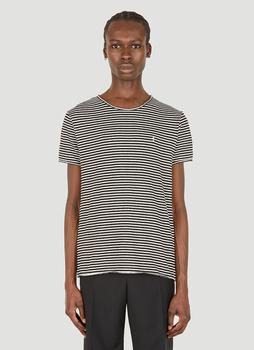 推荐Striped Logo T-Shirt in Black商品