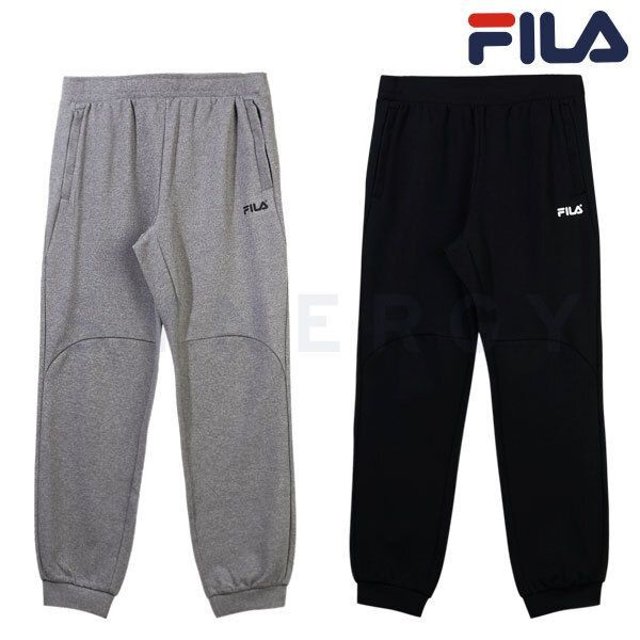 【享贝家】FILA男士Damboru训练慢跑裤运动裤黑色/灰色FS2FPD3205M（特价活动款）,价格$28