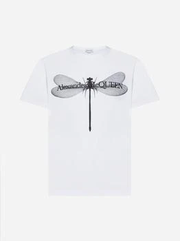 Alexander McQueen | Logo and print cotton t-shirt 独家减免邮费