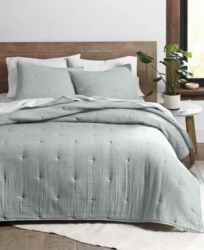 Oake | LAST ACT! Airy Gauze Stripe Coverlet, King, Exclusively at Macy’s,商家Macy's,价格¥393