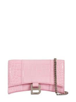 巴黎世家沙漏包怎么选, Balenciaga | Hourglass Embossed Leather Chain Wallet商品图片 