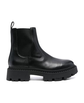 Ash | Black Calf Leather Genesis Ankle Boots商品图片,
