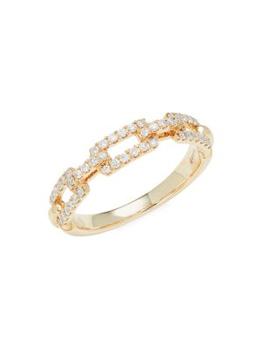 商品Saks Fifth Avenue | 14K Yellow Gold & 0.33 TCW Diamond Ring,商家Saks OFF 5TH,价格¥4527图片