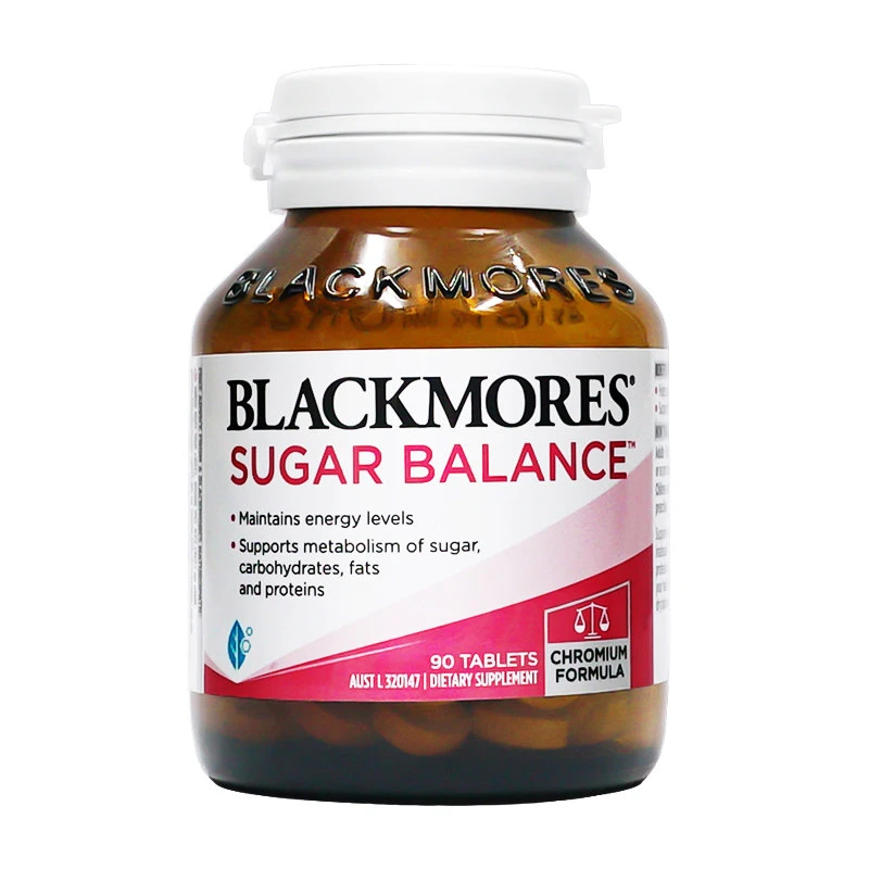 推荐澳洲Blackmores澳佳宝血糖平衡片90粒含维他命中老年成人血糖调理商品
