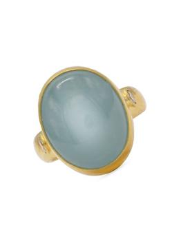 商品Gurhan | Rune 24K Yellow Gold, Aquamarine, & Diamond Ring,商家Saks Fifth Avenue,价格¥25821图片