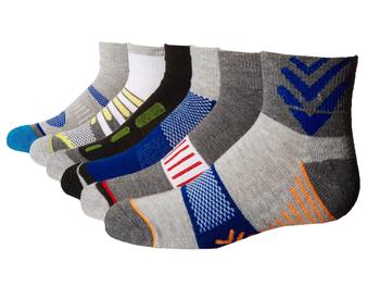 商品Jefferies Socks | Tech Sport Half Cushion Quarter Socks 6-Pair Pack (Toddler/Little Kid/Big Kid/Adult),商家Zappos,价格¥113图片