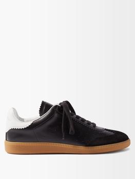 Isabel Marant | Bryce leather and suede trainers商品图片,