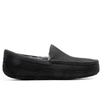 推荐Ascot Matte Leather Slipper - Black商品