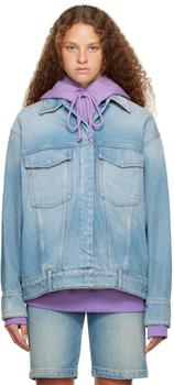 商品Max Mara | Blue Gatti Denim Jacket,商家SSENSE,价格¥1350图片