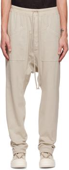 rick owens男裤, Rick Owens | Off-White Drawstring Cargo Pants商品图片 额外8.5折, 额外八五折