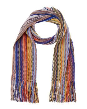 Missoni | Missoni Wool-Blend Scarf, Blue商品图片,3.5折×额外8.5折, 额外八五折