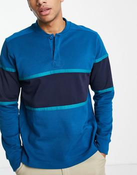 Nike Golf, NIKE | Nike Golf NGC Dri-FIT midlayer top in teal blue商品图片 6.5折