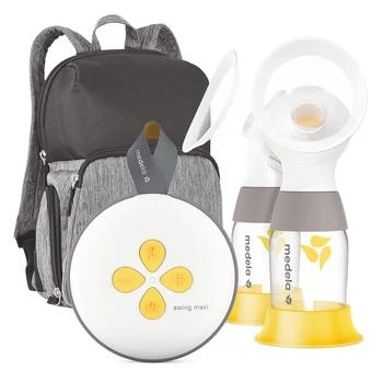 Medela Breast Pump | Swing Maxi Double Electric | Portable Breast Pump | USB-C Rechargeable | Bluetooth | Closed System | with Carry Bag,价格$218.10